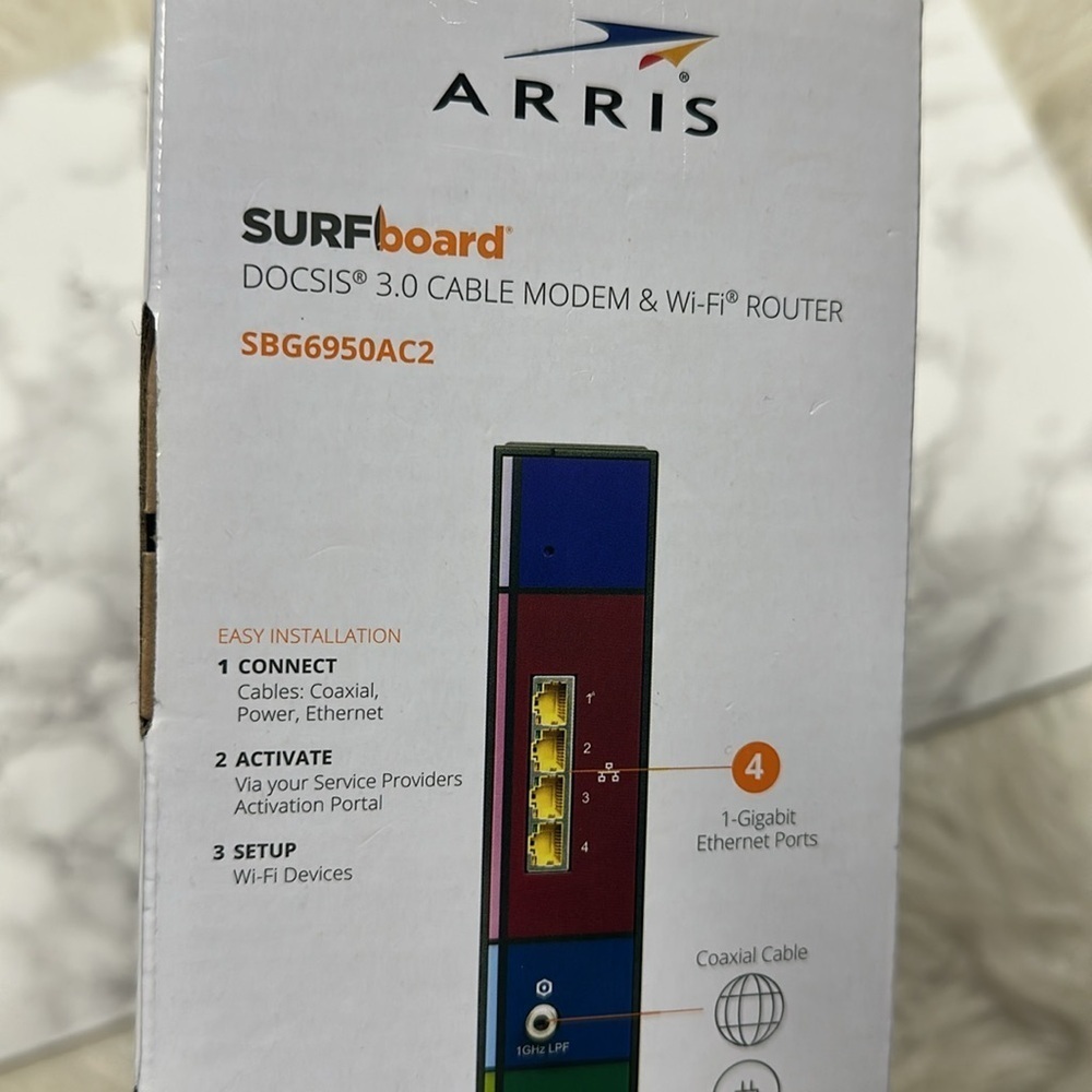 Arris SURFboard Black Cable Modem & Wi-Fi Router - Picture 4 of 9